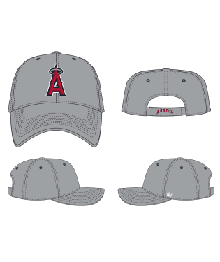 Los Angeles Angels 47 Brand MVP Hat Light Gray