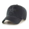 Houston Astros 47 Brand Clean Up Dad Hat Black on Black