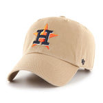 Houston Astros 47 Brand Clean Up Dad Hat Khaki