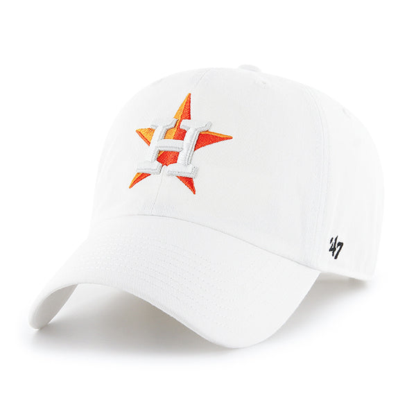 Houston Astros 47 Brand Clean Up Dad Hat White
