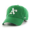 Oakland Athletics Cooperstown 47 Brand Clean Up Dad Hat Kelly Green