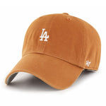 Los Angeles Dodgers Burnt Orange 47 Brand Base Runner Clean Up Dad Hat