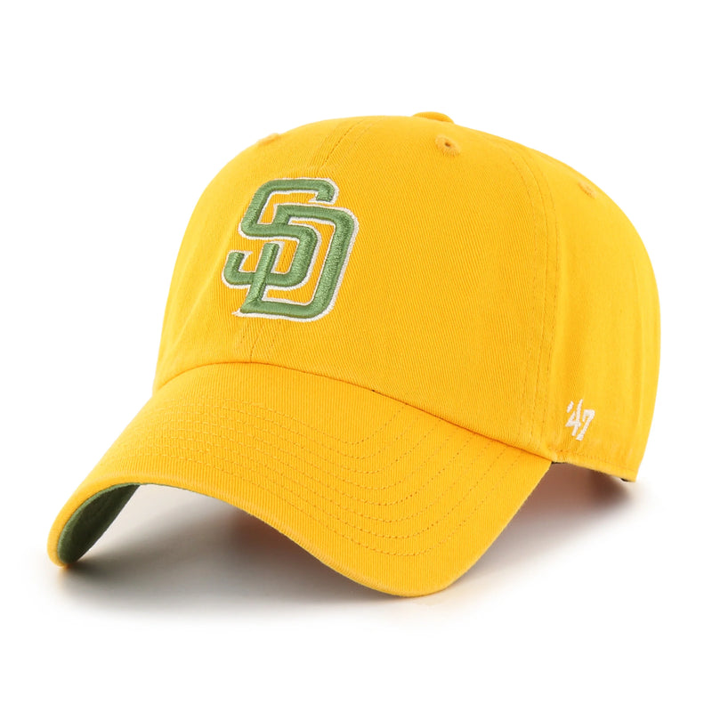 San Diego Padres 47 Brand Ballpark Clean Up Dad Hat Gold