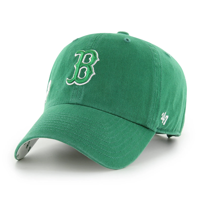 Boston Red Sox Kelly Green 47 Brand St. Patty's Confetti Icon Clean Up Dad Hat