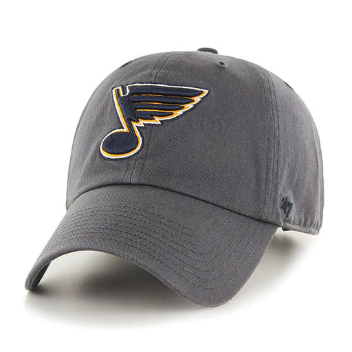St. Louis Blues 47 Brand Clean Up Dad Hat Charcoal