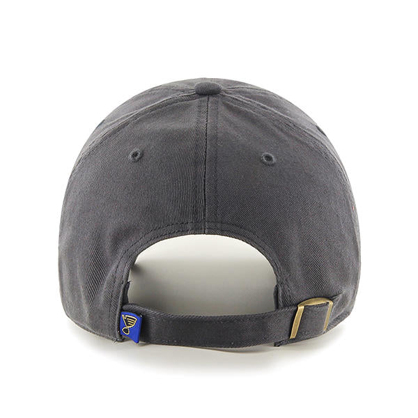 St. Louis Blues 47 Brand Clean Up Dad Hat Charcoal