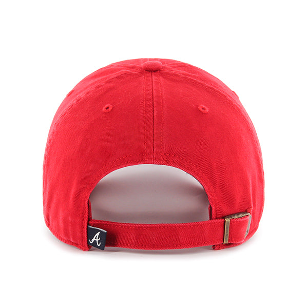 Atlanta Braves 47 Brand Clean Up Dad Hat Red