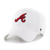 Atlanta Braves 47 Brand Clean Up Dad Hat White