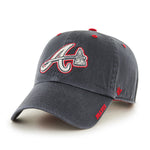 Atlanta Braves 47 Brand Ice Clean Up Dad Hat Charcoal