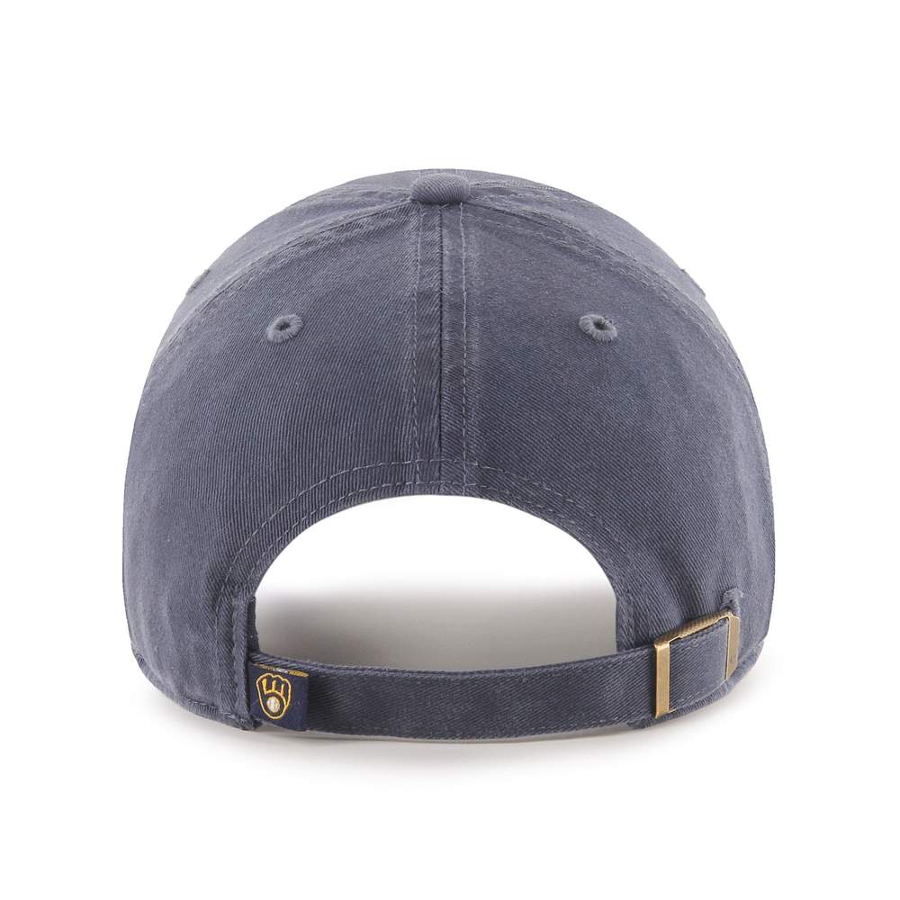Milwaukee Brewers 47 Brand Clean Up Dad Hat Vintage Navy