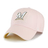 Milwaukee Brewers All Star Game 2002 47 Brand Double Under Clean Up Dad Hat Pink