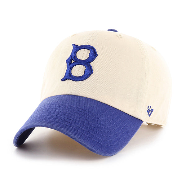 Los Angeles Dodgers Cooperstown 47 Brand Clean Up Dad Hat Natural/Royal