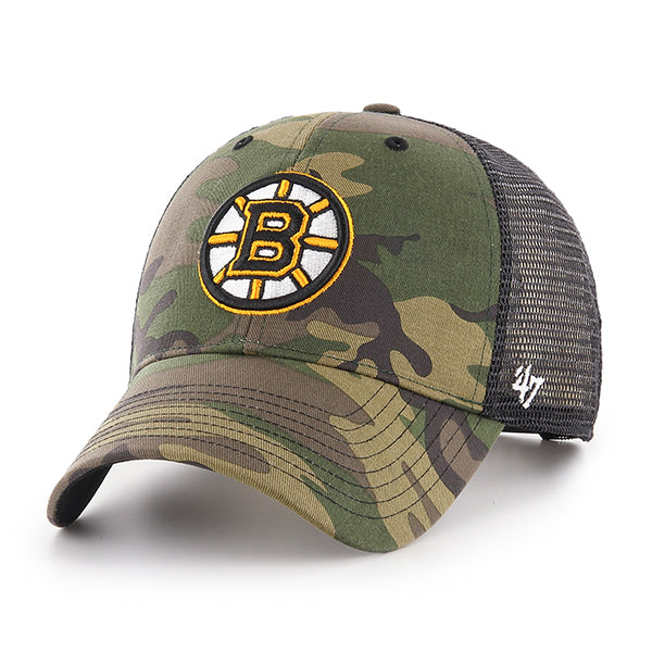 Boston Bruins 47 Brand Branson MVP Snapback Hat Camo
