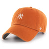 New York Yankees Burnt Orange 47 Brand Base Runner Clean Up Dad Hat