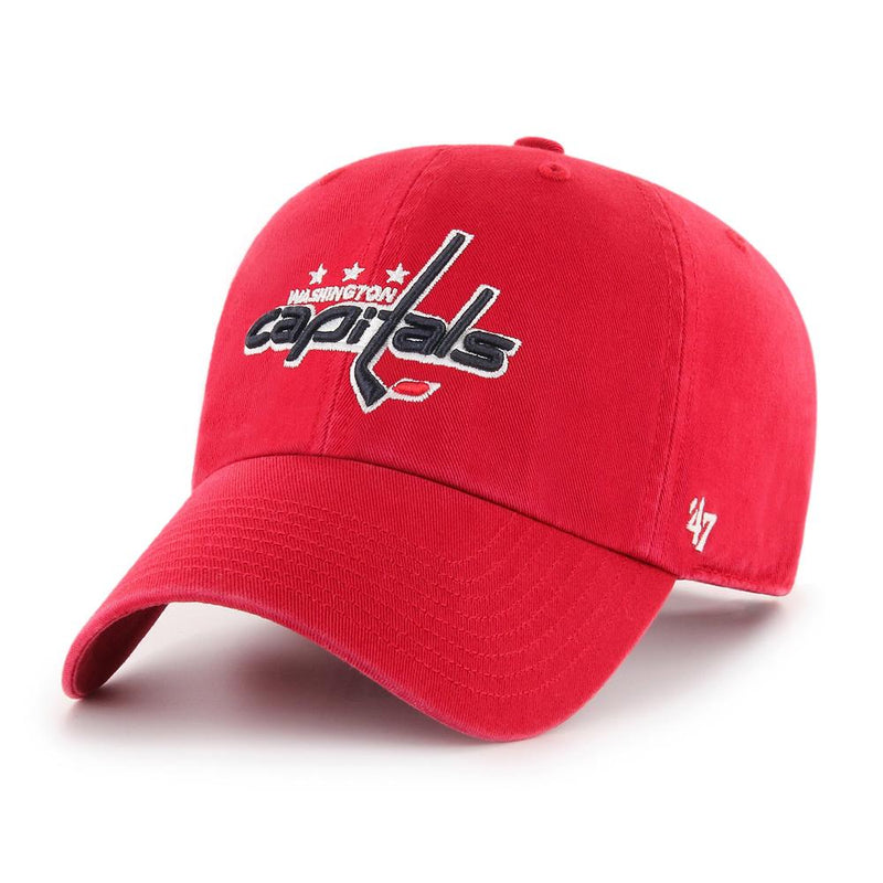 Washington Capitals 47 Brand Clean Up Dad Hat Red