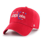 Washington Capitals 47 Brand Clean Up Dad Hat Red