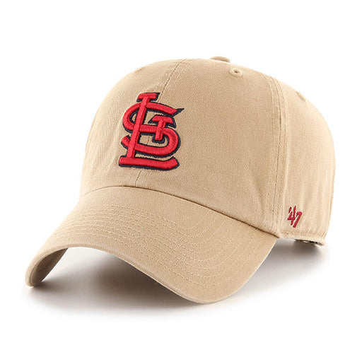St. Louis Cardinals 47 Brand Clean Up Dad Hat Khaki