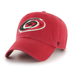 Carolina Hurricanes 47 Brand Clean Up Dad Hat Red