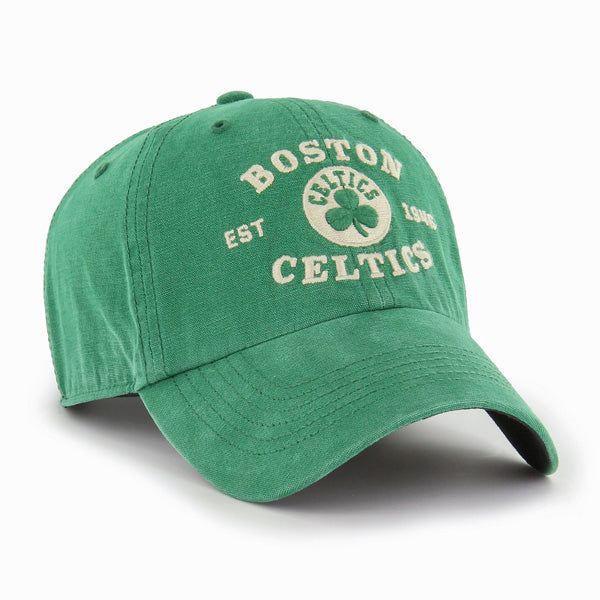 Boston Celtics 47 Brand Brockman Clean Up Dad Hat Vintage Kelly Green
