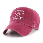 Arizona Coyotes Axis 47 Brand Clean Up Dad Hat Cardinal Red