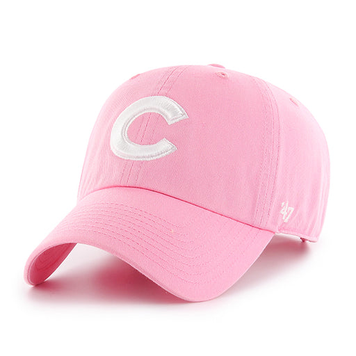 Chicago Cubs 47 Brand Clean Up Dad Hat Rose Pink