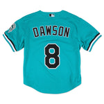 Florida Marlins 1995 Andre Dawson Mitchell & Ness Authentic Button Front Jersey Teal