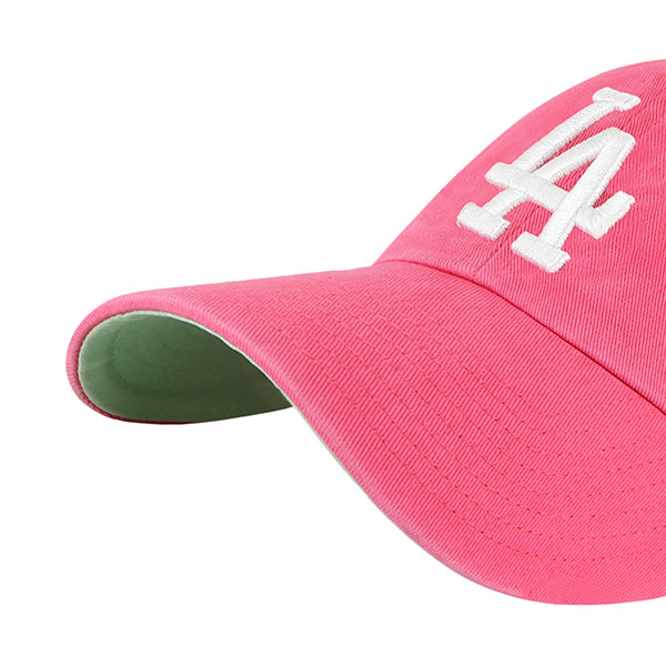 Los Angeles Dodgers Berry Pink 47 Brand Ballpark Clean Up Dad Hat