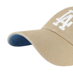 Los Angeles Dodgers Khaki Blue 47 Brand Ballpark Clean Up Dad Hat