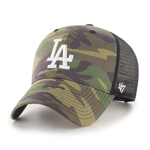 Los Angeles Dodgers Camo 47 Brand Branson MVP Snapback Hat