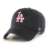 Los Angeles Dodgers Black Pink 47 Brand Clean Up Dad Hat