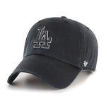 Los Angeles Dodgers Black Outline 47 Brand Clean Up Dad Hat