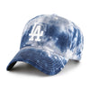Los Angeles Dodgers 47 Brand Clean Up Dad Hat Galaxy Blue Tie-Dye