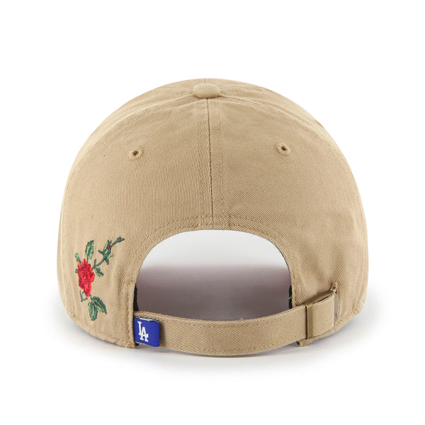 Los Angeles Dodgers Thorn 47 Brand Clean Up Dad Hat Khaki/Rose