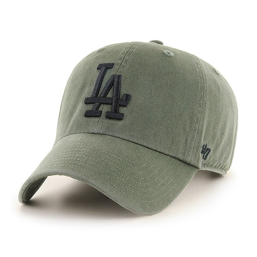 Los Angeles Dodgers 47 Brand Clean Up Dad Hat Moss Green/Black