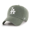 Los Angeles Dodgers Moss Green White 47 Brand Clean Up Dad Hat