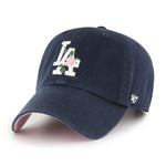 Los Angeles Dodgers Rose Thorn 47 Brand Clean Up Dad Hat Navy