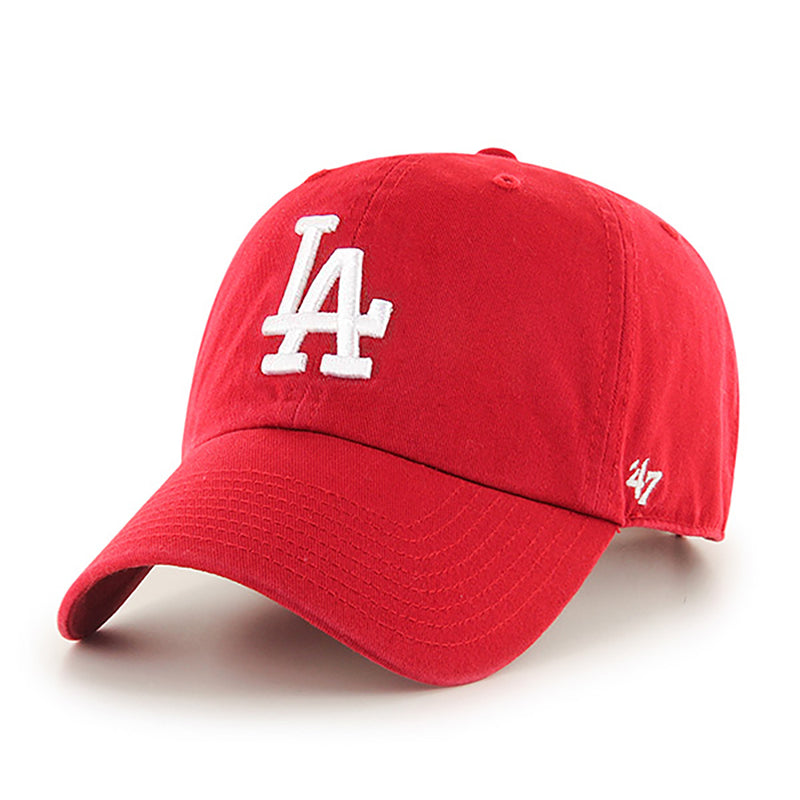 Los Angeles Dodgers 47 Brand Clean Up Dad Hat Red