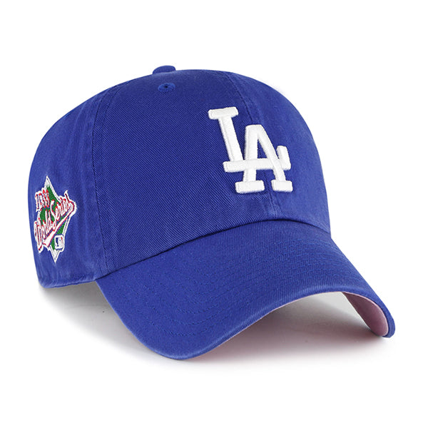 Los Angeles Dodgers Cooperstown 1988 World Series 47 Brand Double Under Clean Up Dad Hat Royal