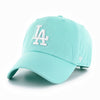 Los Angeles Dodgers Women's 47 Brand Clean Up Dad Hat Tiffany Blue