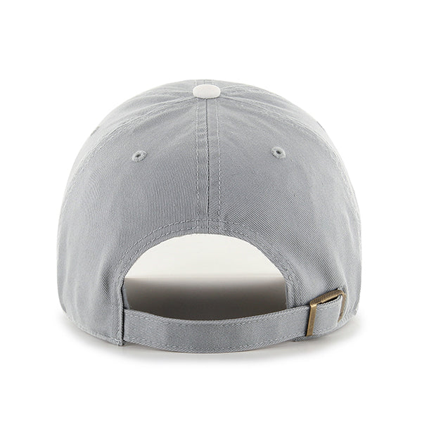 Los Angeles Dodgers Grey White 47 Brand Clean Up Dad Hat