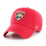 Florida Panthers 47 Brand Clean Up Dad Hat Red