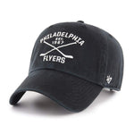 Philadelphia Flyers 47 Brand Axis Clean Up Dad Hat Black