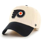 Philadelphia Flyers 47 Brand Clean Up Dad Hat Natural/Black