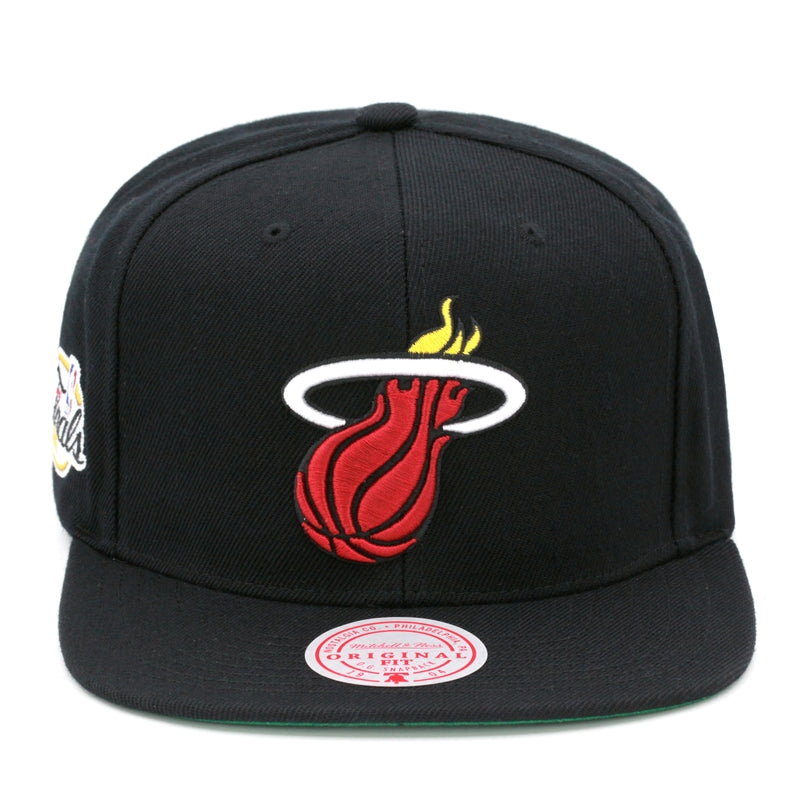 Miami Heat 2007 NBA Finals Mitchell & Ness Snapback Hat Black