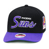 Phoenix Suns Mitchell & Ness NBA Team Script 2.0 Snapback Hat Black/Purple