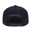 Phoenix Suns Mitchell & Ness NBA Team Script 2.0 Snapback Hat Black/Purple