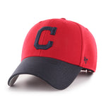 Cleveland Guardians 47 Brand MVP Hat Two Tone Red/Navy