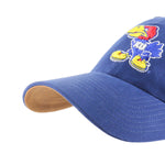 Kansas Jayhawks NCAA 47 Brand Clean Up Dad Hat Vintage Royal