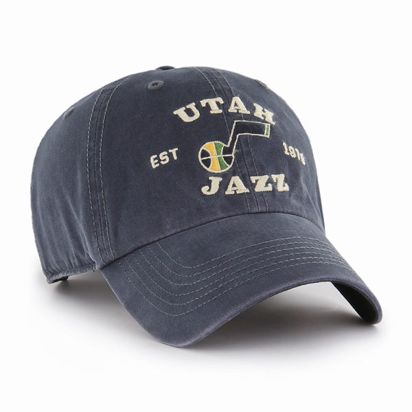 Utah Jazz 47 Brand Brockman Clean Up Dad Hat Vintage Navy