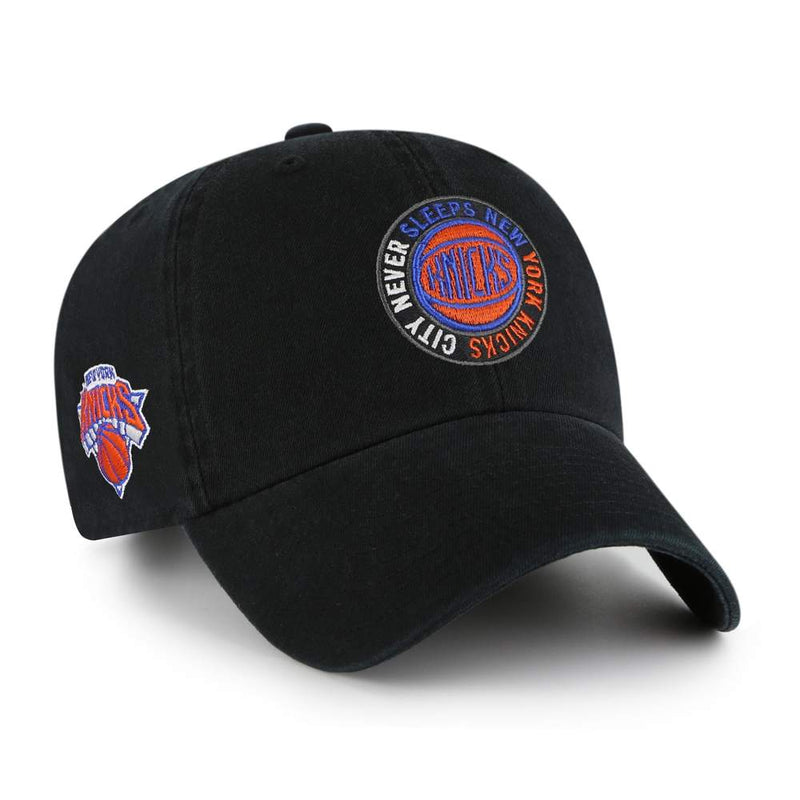 New York Knicks 47 Brand Clean Up Dad Hat Black
